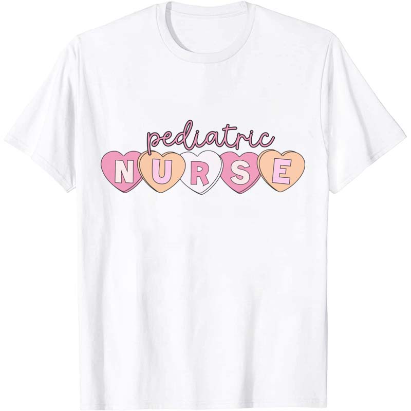Valentine Pediatric Nurse T-Shirt
