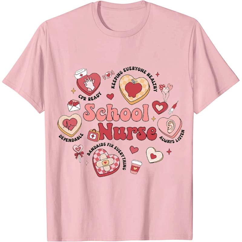 Valentine School Nurse T-Shirt