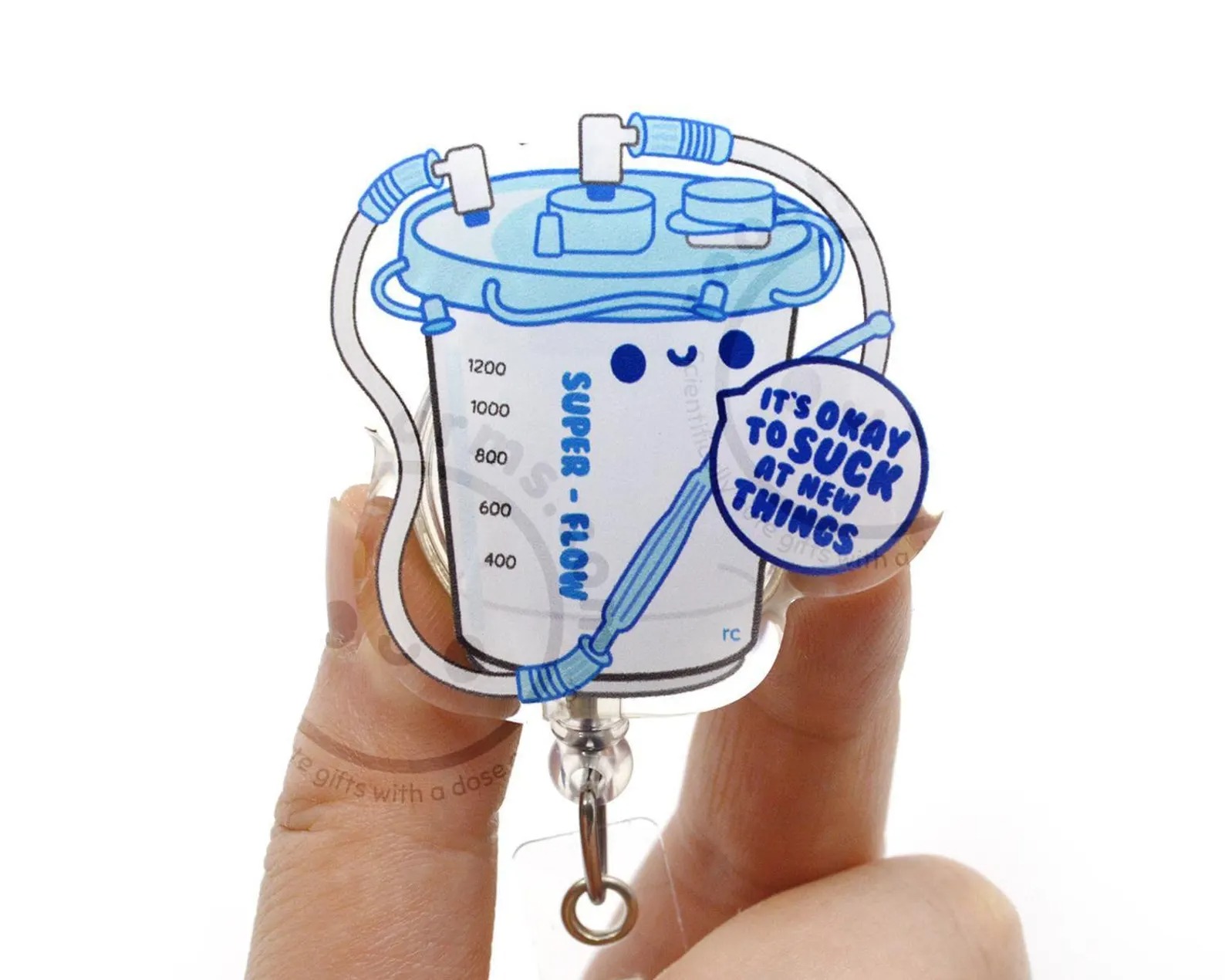 Suction Canister Nurse Badge Reel