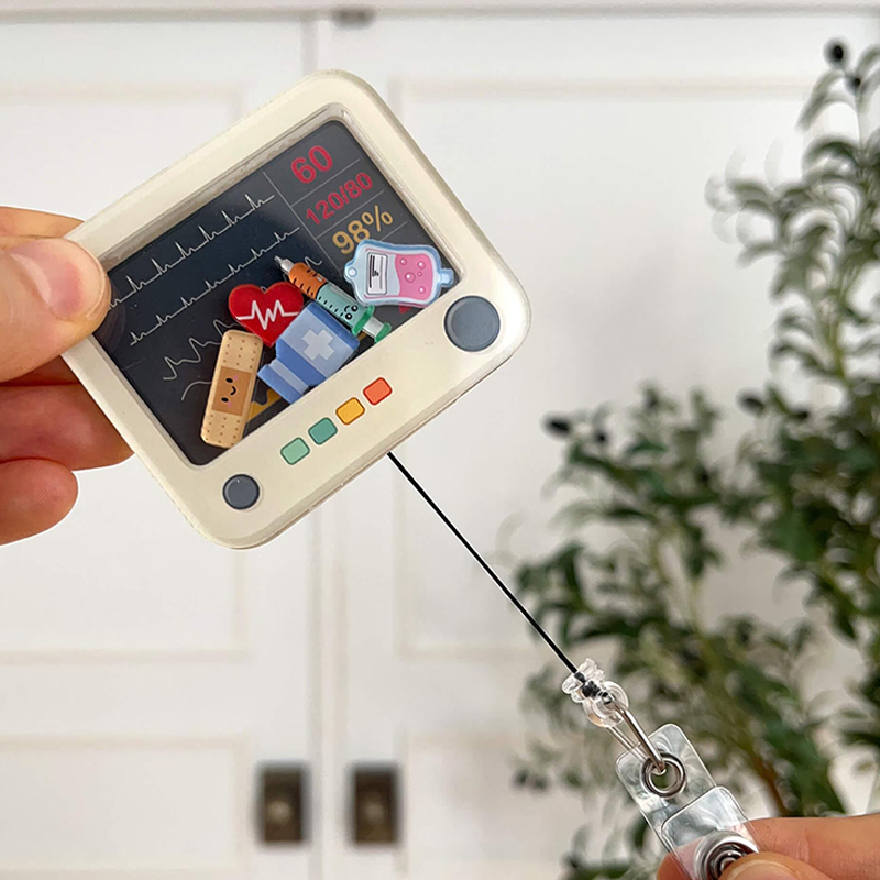 Heart Monitor Shaker Badge Reel