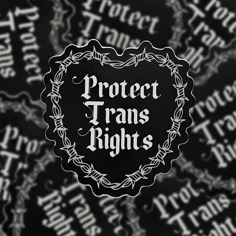 Heart Of Thorns Protect Trans Rights Stickers