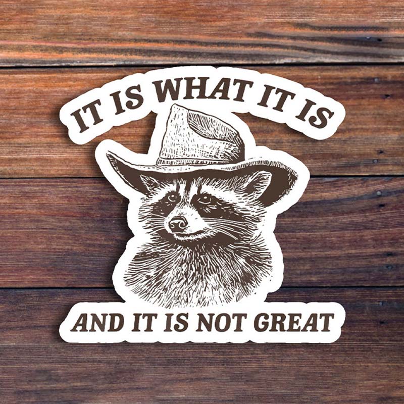 It Is What It Is And It Is Not Great Stickers