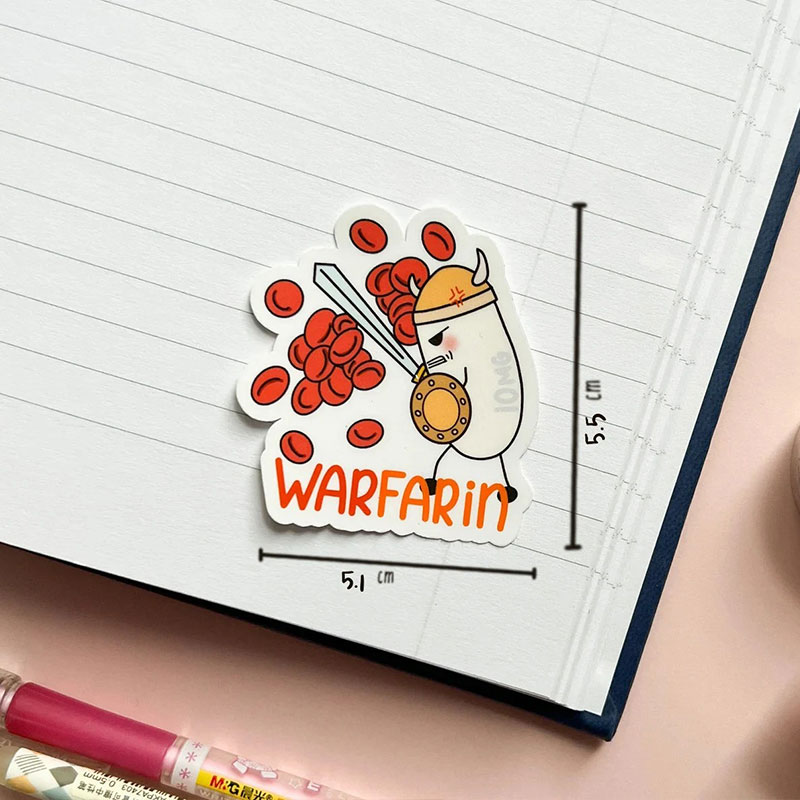 Warfarin Nurse Stickers