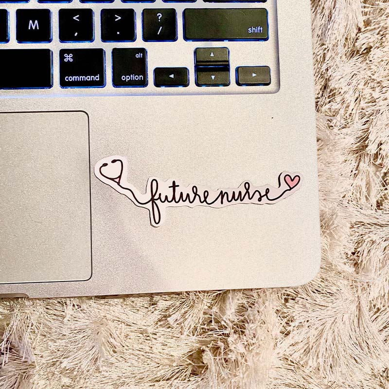 Love Stethoscope Future Nurse Stickers