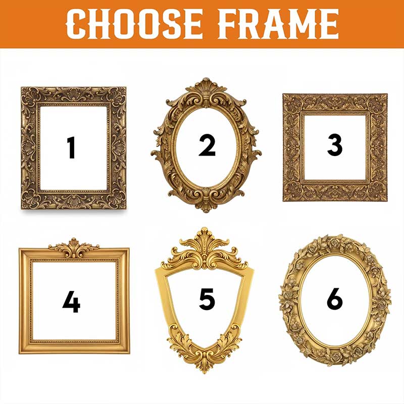 Personalized Retro Style Frame Photo Badge Reel