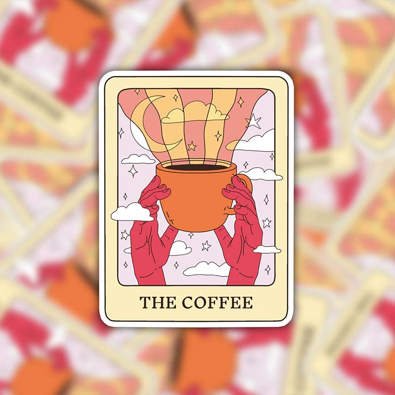The Coffee Tarot Card Stickers
