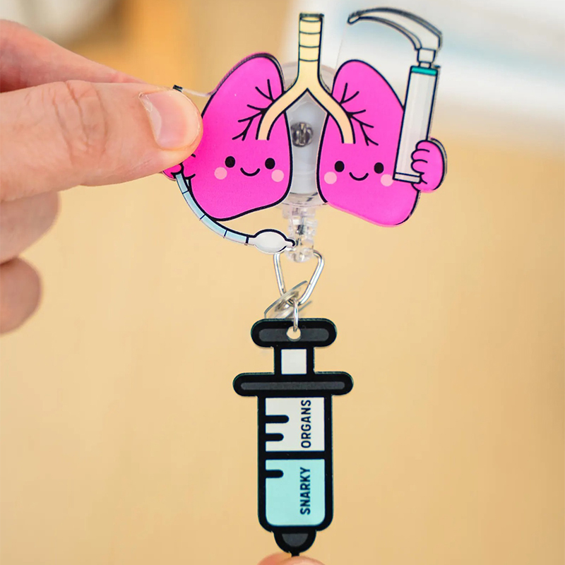 Lung Laryngoscope Badge Reel