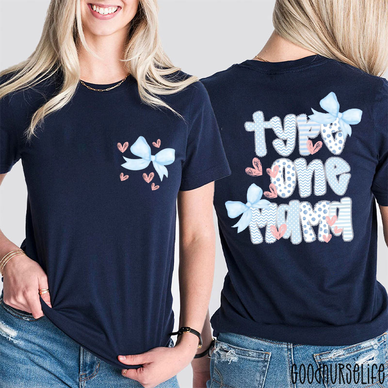 Type One Diabetes Awareness Nurse Two Sided T-Shirt