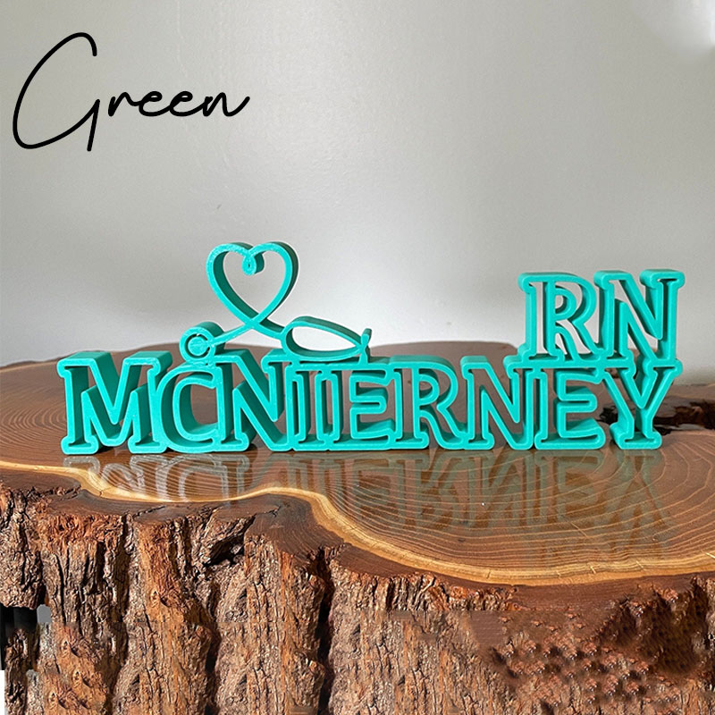 Personalized Nurse Desk Name Plate