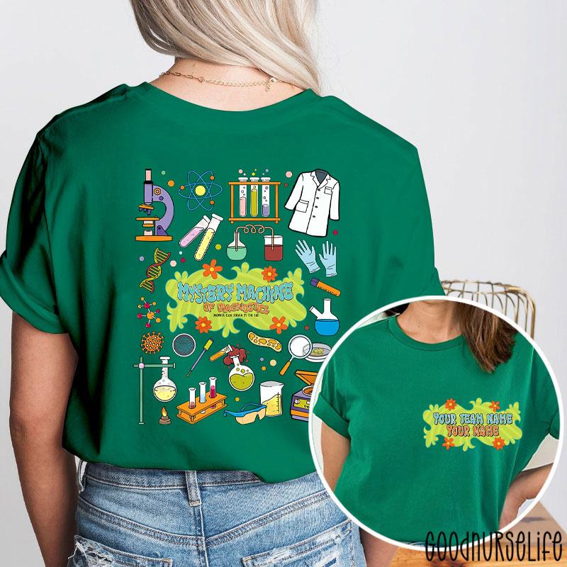 Personalized Team Name Mystery Machine Of Diagnostics  Two Sided T-Shirt