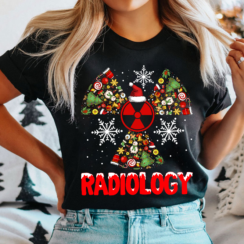 Radiology Christmas Icons Radiology T-shirt