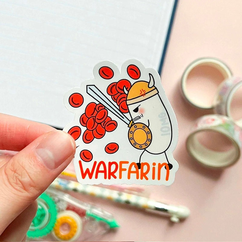 Warfarin Nurse Stickers