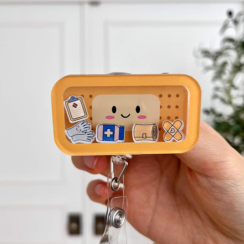 Bandage Shaker Badge Reel