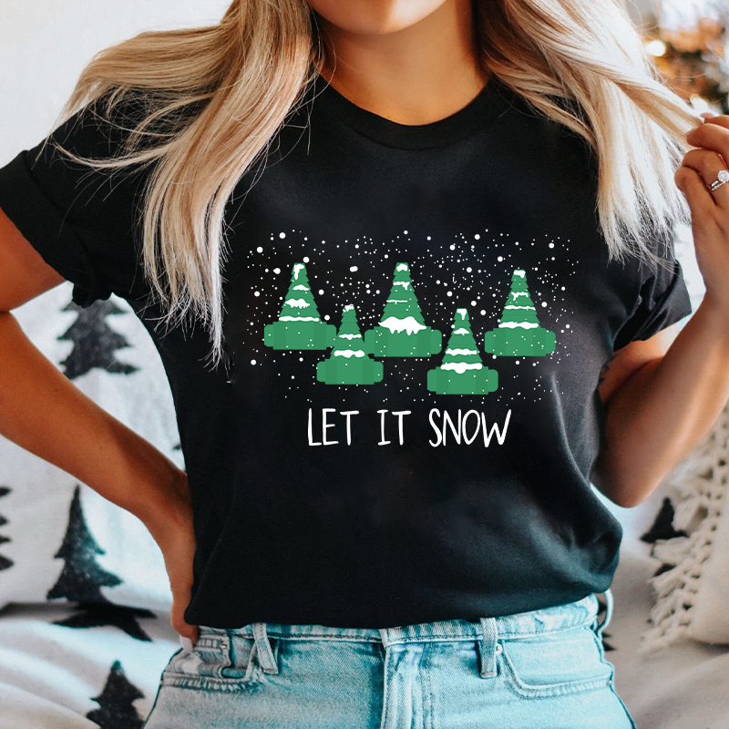 Let It Snow Nurse T-Shirt