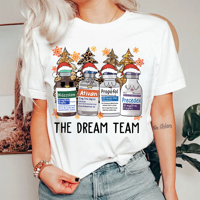 The Dream Team Christmas Nurse T-shirt