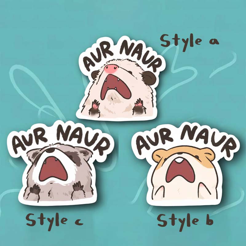 Aur Naur Funny Stickers