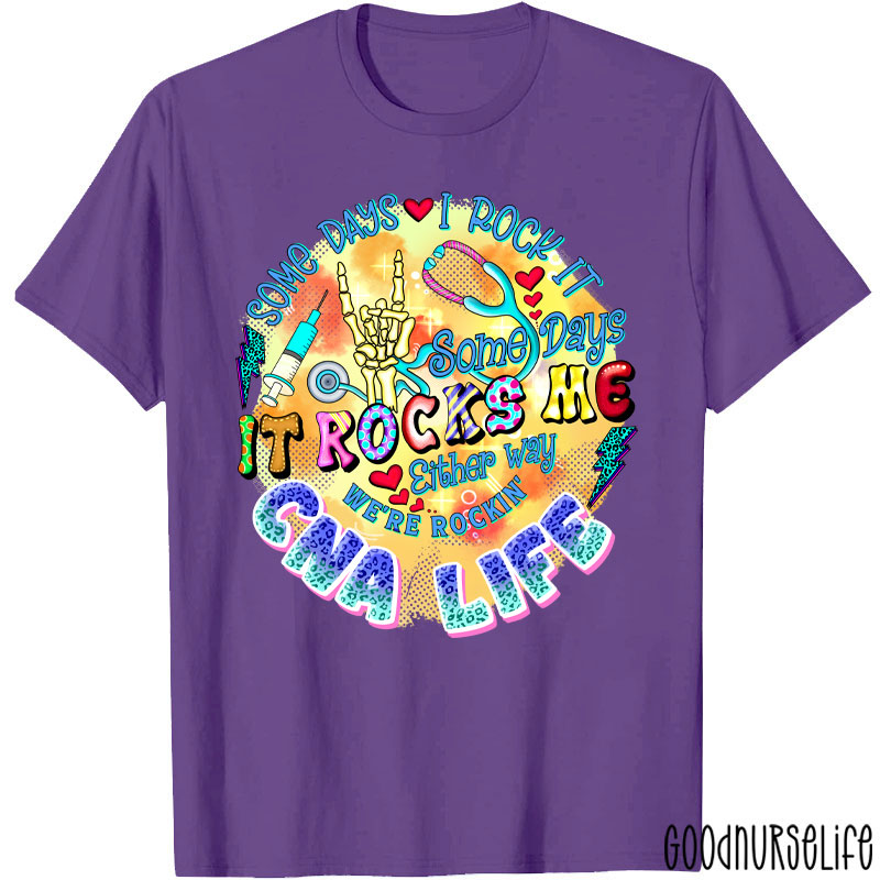 Personalized Some Days I Rock It Some Days It Rocks Me Nurse T-Shirt