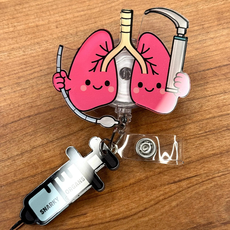 Lung Laryngoscope Badge Reel