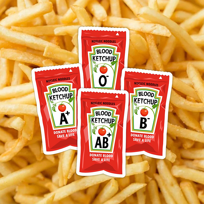 Blood Ketchup Stickers