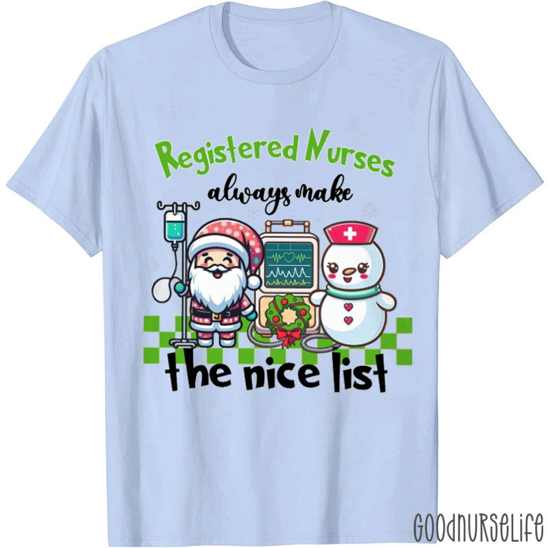 Personalized I Always Make The Nice List Nurse T-shirt