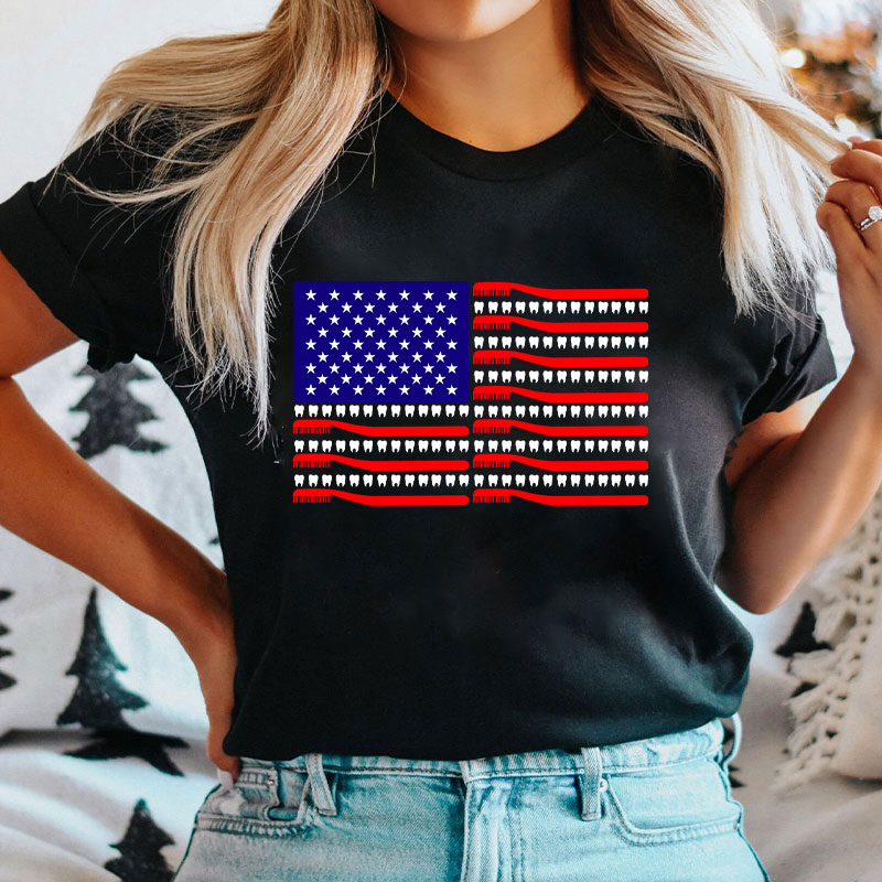 Dental Hygienist Patriotic T-Shirt