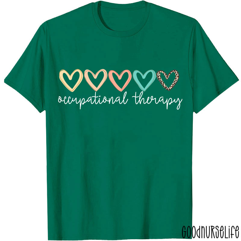 Hearts Of Occupational Therapy Occupational Therapist T-Shirt