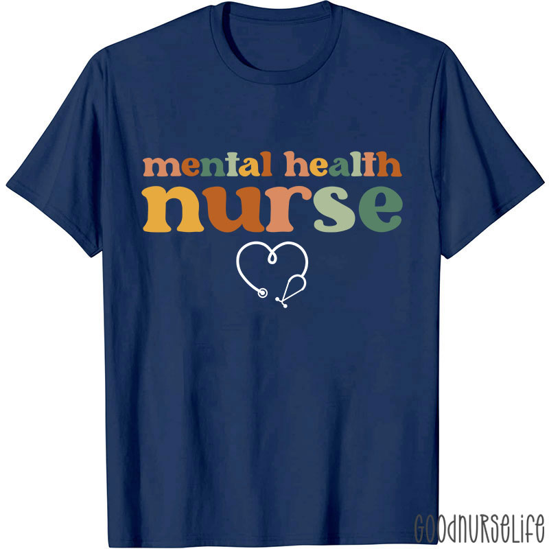 Stethoscope Mental Health Nurse T-Shirt
