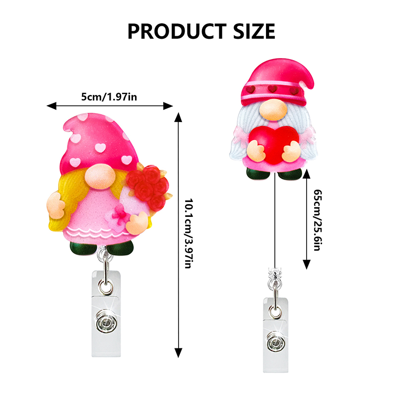 Dwarf Love Heart  Badge Reel