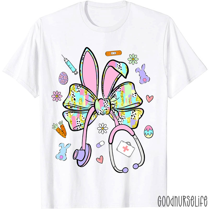 Easter Bunny Stethoscope Nurse T-Shirt