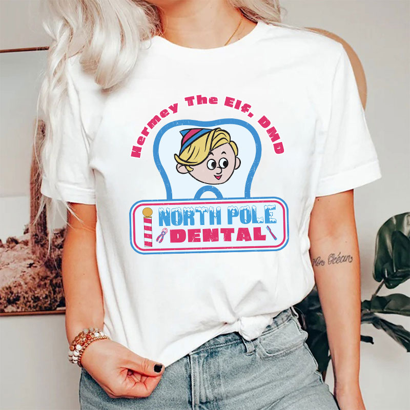 Hermey The Elf North Pole Dental Nurse T-shirt