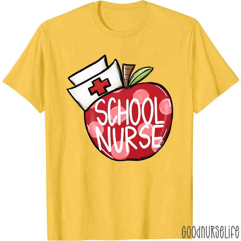 School Nurse Apple T-Shirt