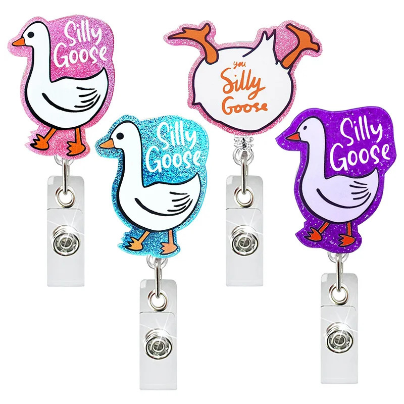 Silly Goose Nurse Badge Reel