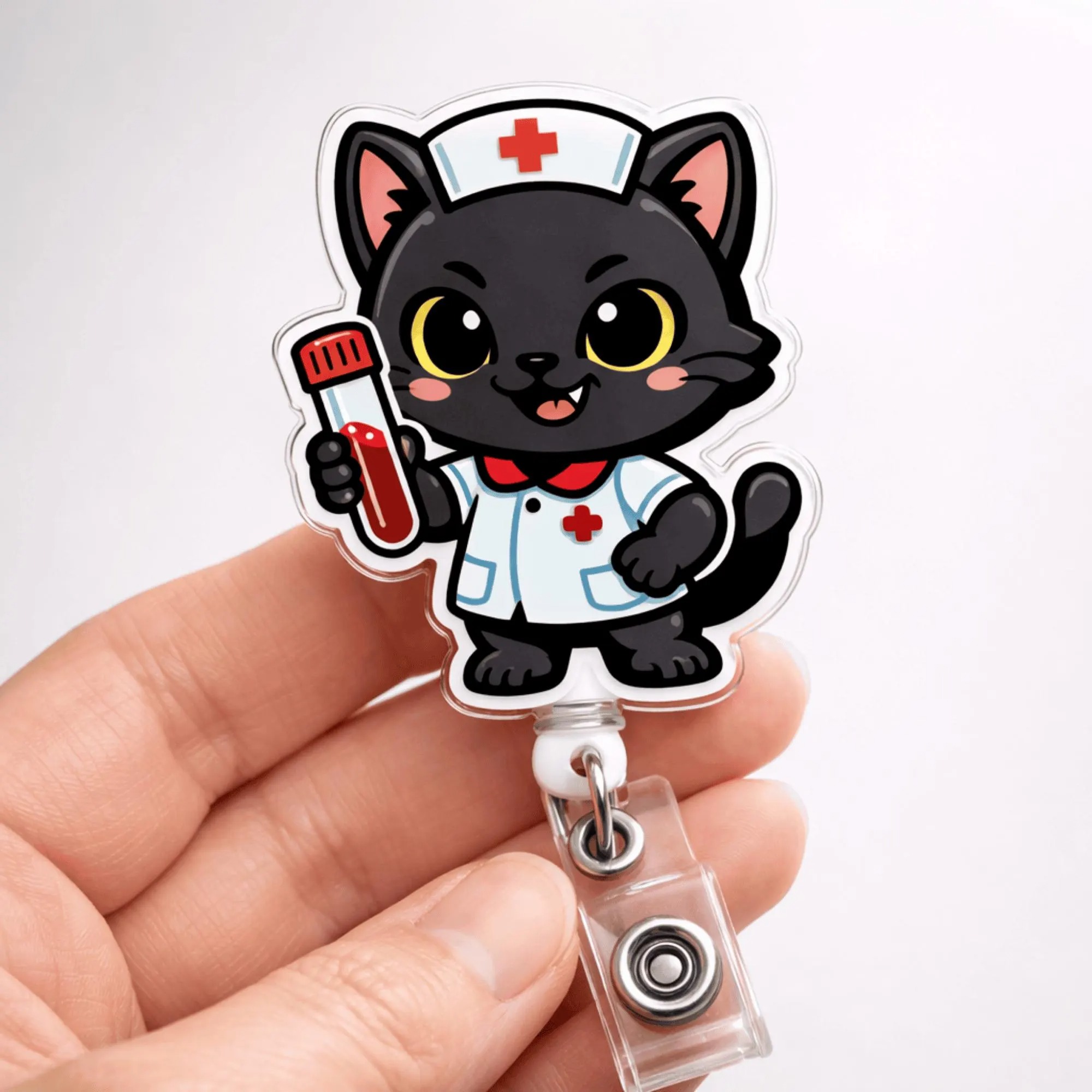 Cute Various Animals Nurse Badge Reel