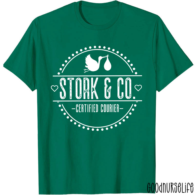 Stork And Co Certified Courier Nurse T-Shirt