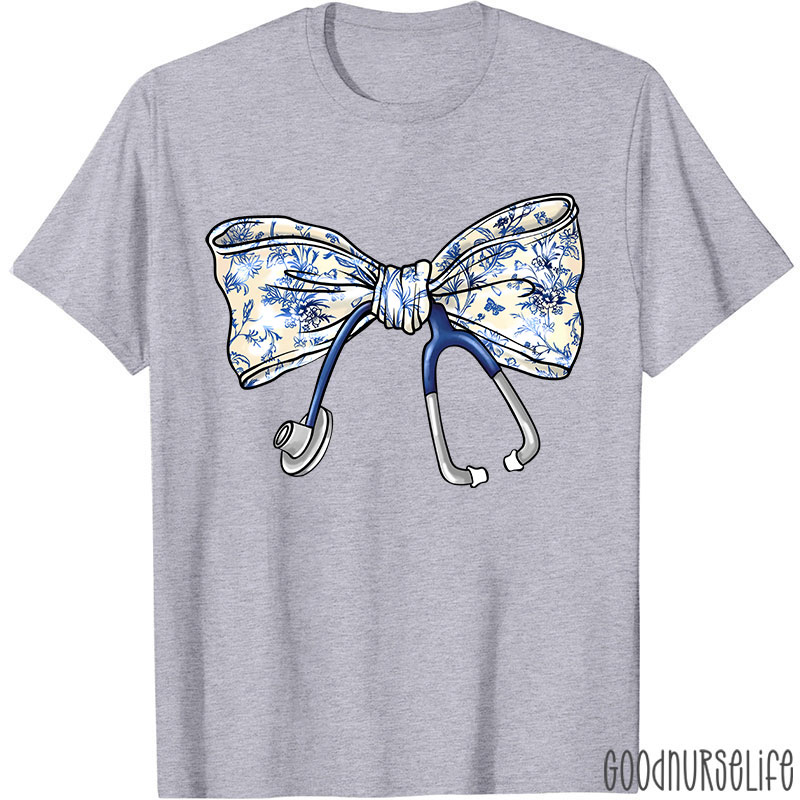 Stethoscope Bow Nurse T-Shirt