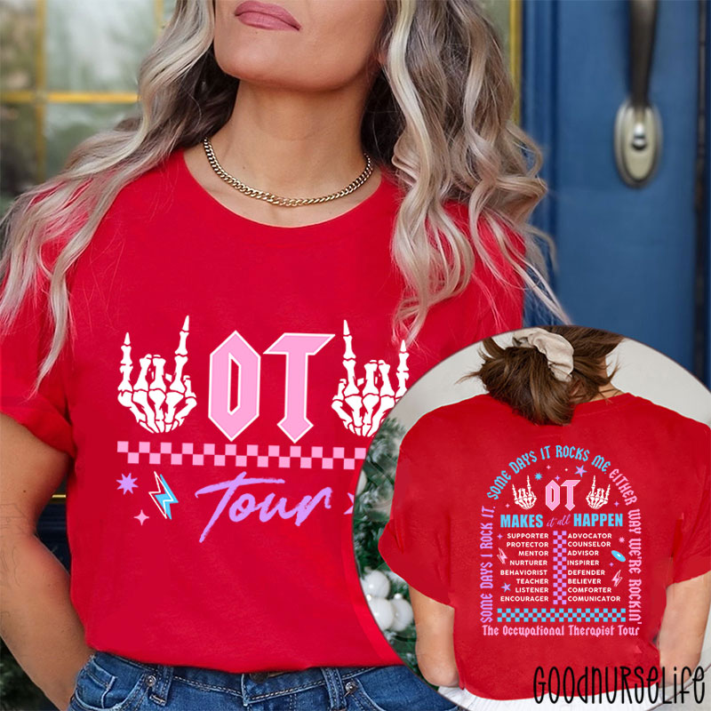 The Occupational Therapist Tour Two Sided T-Shirt