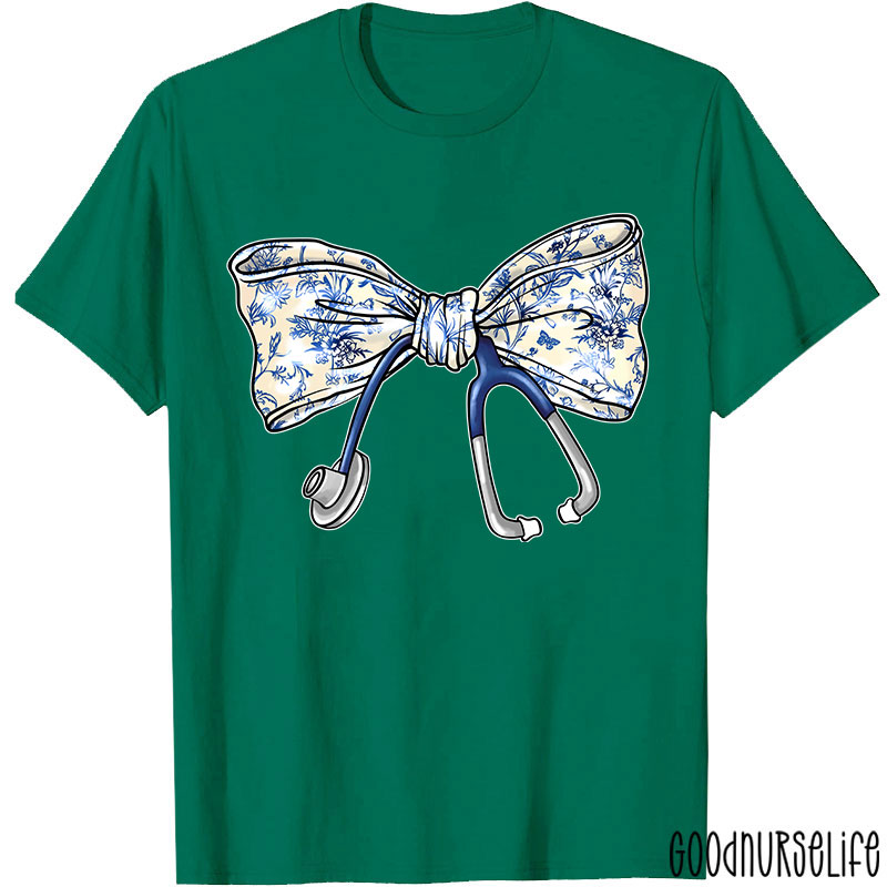 Stethoscope Bow Nurse T-Shirt