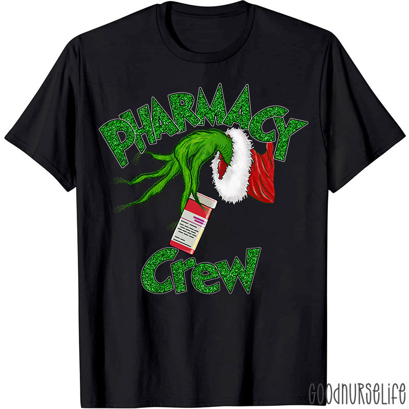 Funny Christmas Pharmacy Crew Nurse T-shirt