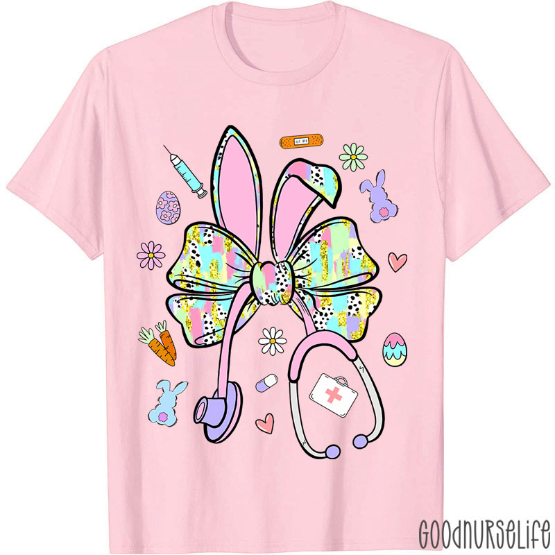 Easter Bunny Stethoscope Nurse T-Shirt