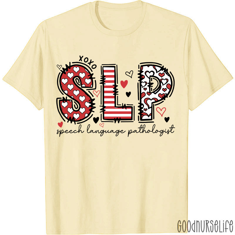 Speech Language Pathologist Valentine T-shirt