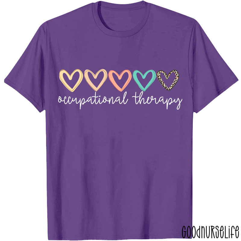 Hearts Of Occupational Therapy Occupational Therapist T-Shirt