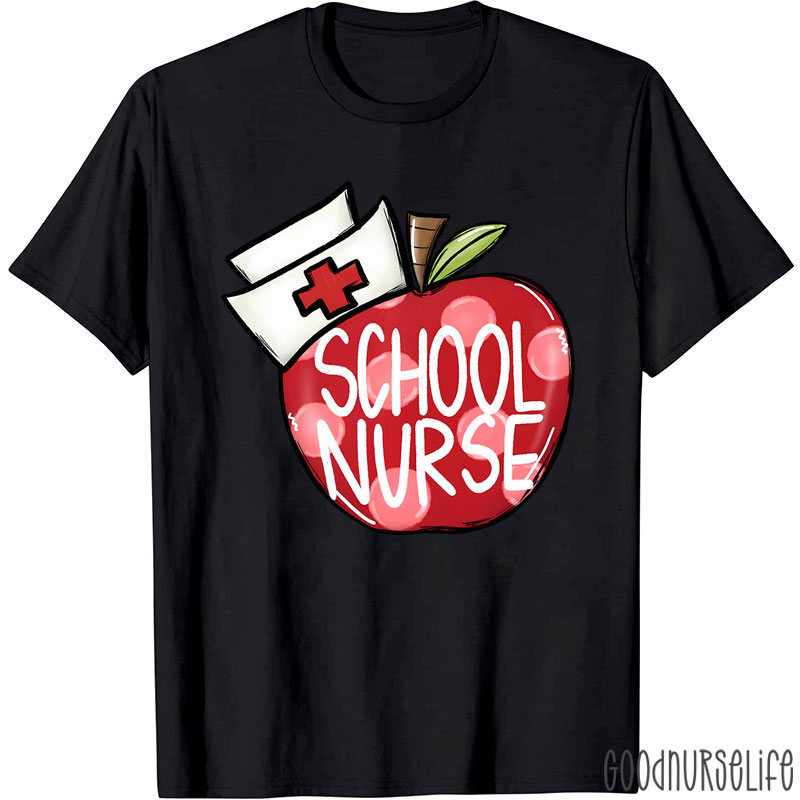 School Nurse Apple T-Shirt
