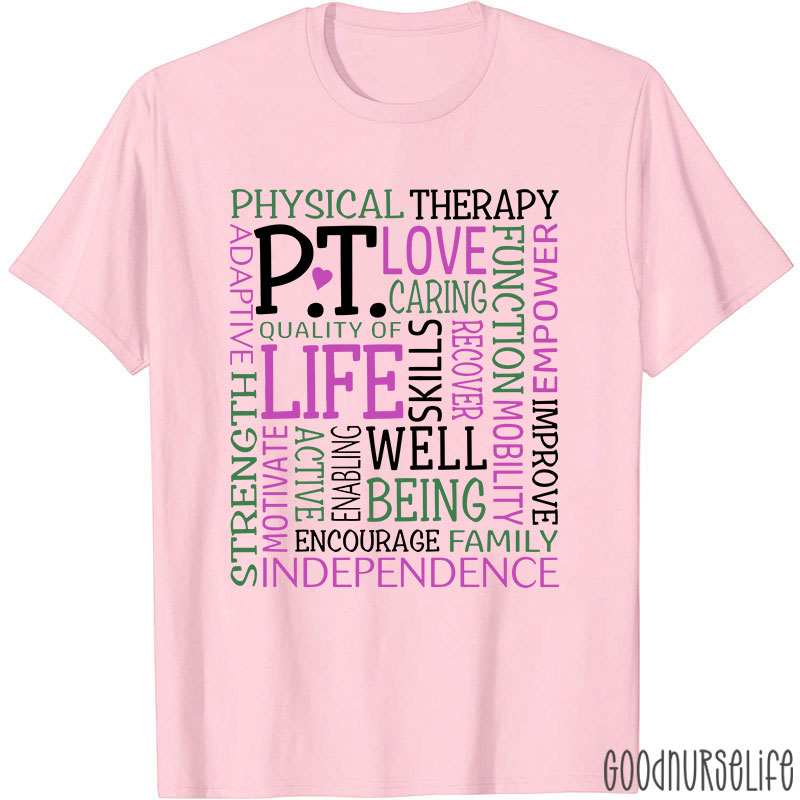 Love Caring Function Pt Physical Therapist T-Shirt
