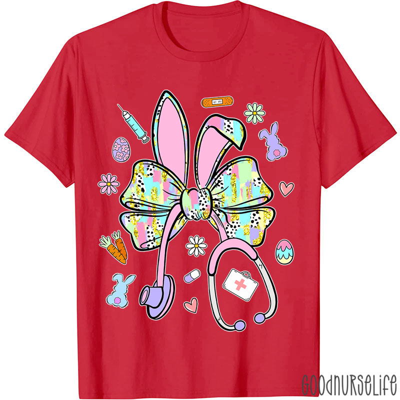 Easter Bunny Stethoscope Nurse T-Shirt