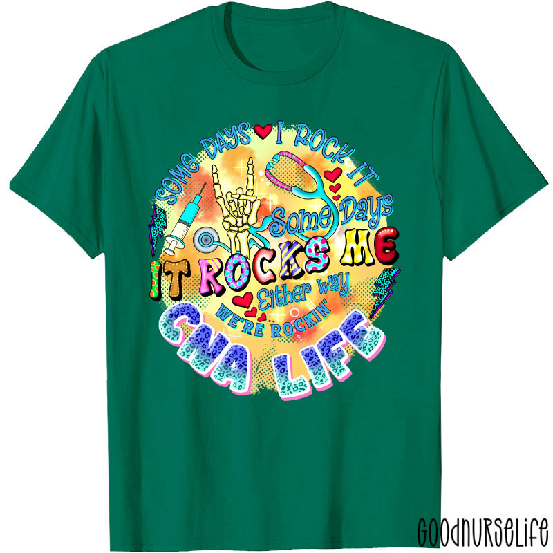 Personalized Some Days I Rock It Some Days It Rocks Me Nurse T-Shirt
