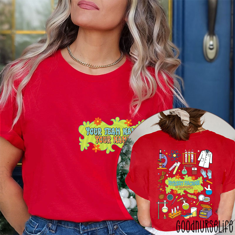 Personalized Team Name Mystery Machine Of Diagnostics  Two Sided T-Shirt