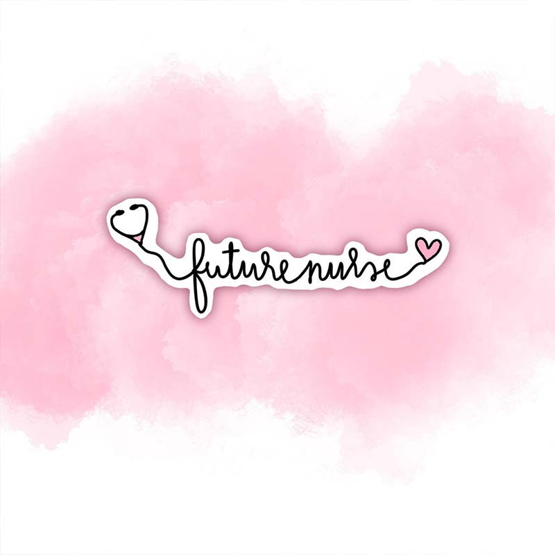 Love Stethoscope Future Nurse Stickers