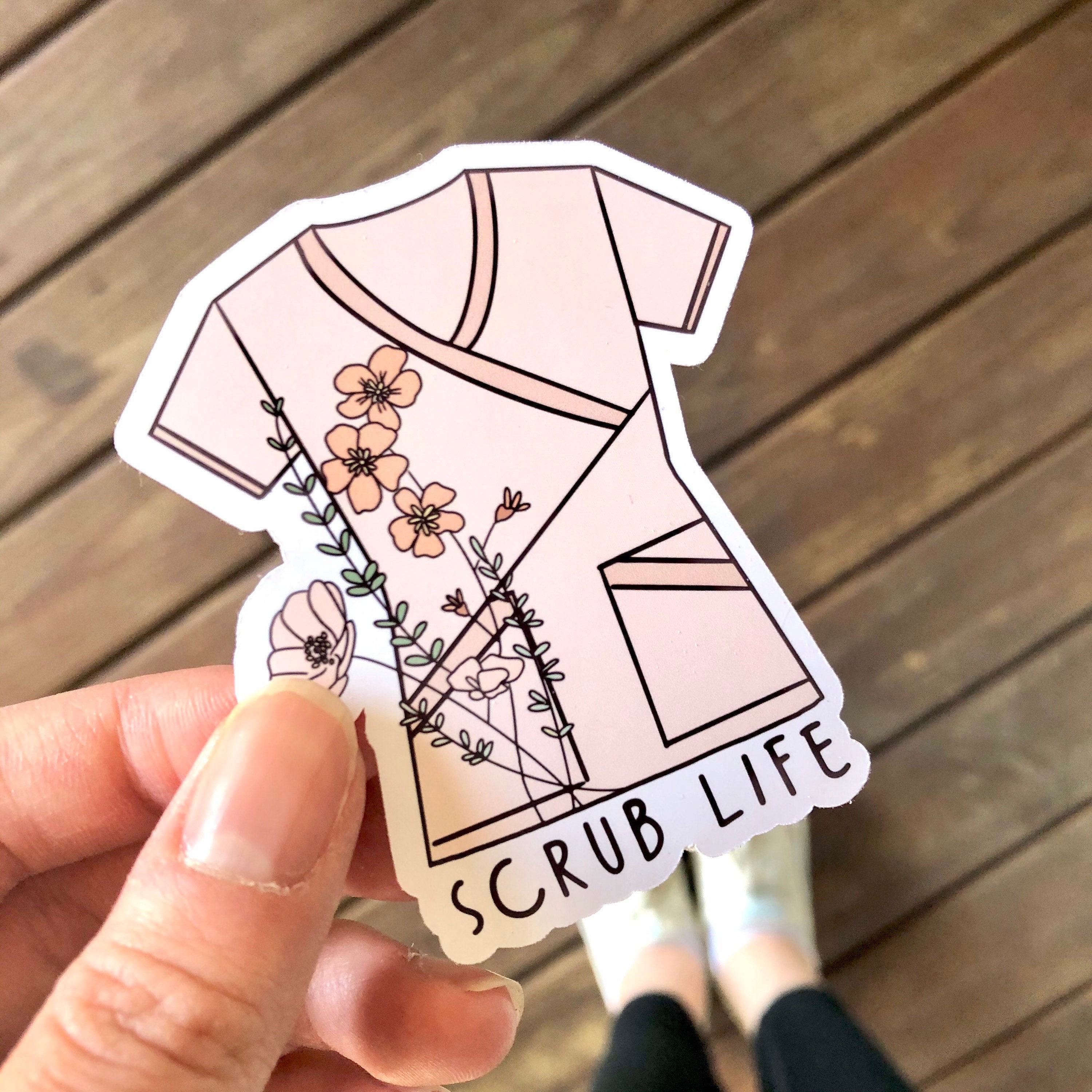 Scrub Life Nurse Stickers