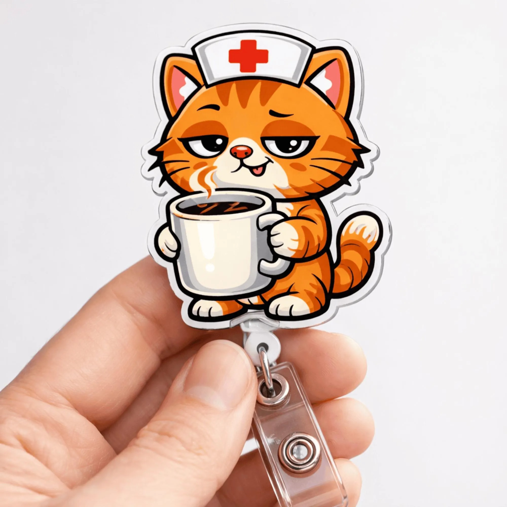 Cute Various Animals Nurse Badge Reel