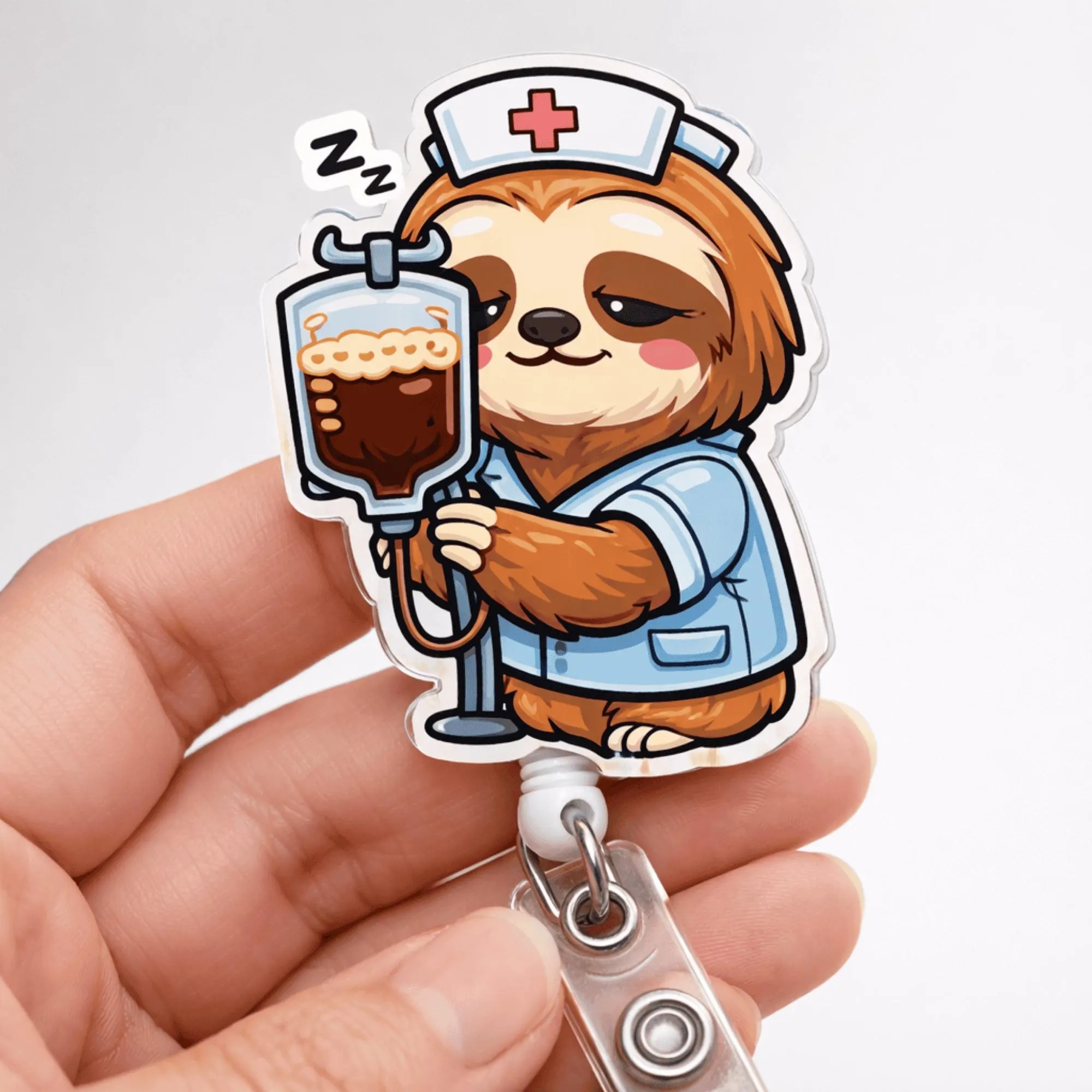 Cute Various Animals Nurse Badge Reel